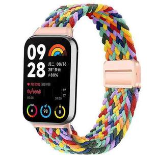 For Xiaomi Smart Band 9 Pro / Redmi Watch 5 Slim Magnetic Buckle Braided Loop Watch Band(Colorful)