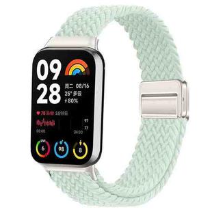 For Xiaomi Smart Band 9 Pro / Redmi Watch 5 Slim Magnetic Buckle Braided Loop Watch Band(Pale Mint)