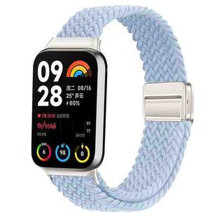 For Xiaomi Smart Band 9 Pro / Redmi Watch 5 Slim Magnetic Buckle Braided Loop Watch Band(Light Blue)