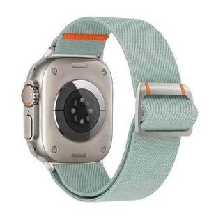 For Apple Watch 46mm / 49mm / 45mm / 44mm Watchman Mechanical Buckle Nylon Watch Band(Ishrium Blue)