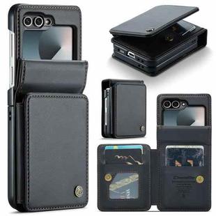 For Samsung Galaxy Z Flip7 FE CaseMe C22 Card Slots Holder RFID Anti-theft Phone Case(Black)