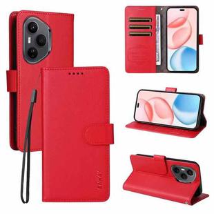 For Honor 400 Pro Global 160.8mm ENKAY RFID Blocking Wallet Kickstand Litchi Texture Leather Phone Case(Red)