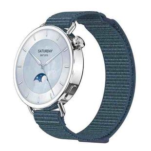 For Xiaomi Watch S4 41mm Quick Release Two Section Braided Nylon Loop Watch Band(Deep Misty Gray)