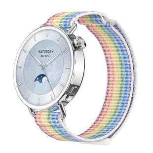 For Xiaomi Watch S4 41mm Quick Release Two Section Braided Nylon Loop Watch Band(Colorful)