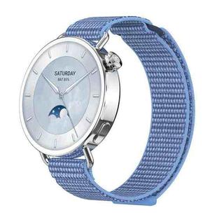 For Xiaomi Watch S4 41mm Quick Release Two Section Braided Nylon Loop Watch Band(Cape Blue)