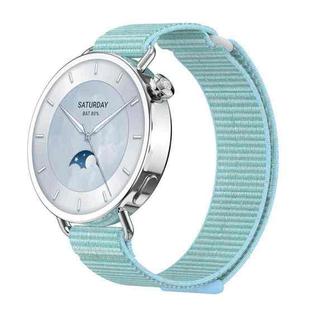 For Xiaomi Watch S4 41mm Quick Release Two Section Braided Nylon Loop Watch Band(Chrysanthemum Blue)