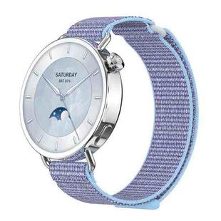 For Xiaomi Watch S4 41mm Quick Release Two Section Braided Nylon Loop Watch Band(Azure Blue)