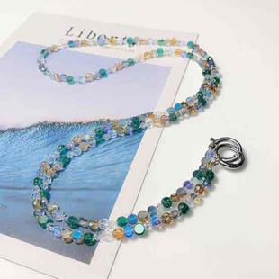 Crystal Pearl Mobile Phone Long Chain(Crystal Brilliance)