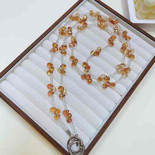 Drop Crystal Crosses The Phone Chain(Yellow)