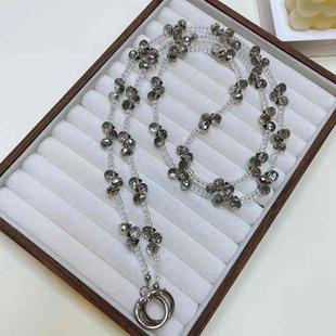 Drop Crystal Crosses The Phone Chain(Gray)