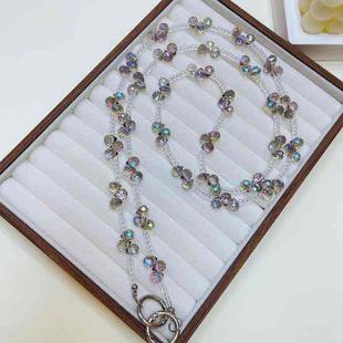 Drop Crystal Crosses The Phone Chain(Brilliant Purple)