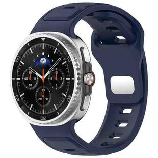 For Samsung Galaxy Watch8 / Watch8 Classic Reverse Buckle Single Color Silicone Watch Band(Midnight Blue)
