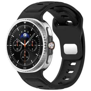 For Samsung Galaxy Watch8 / Watch8 Classic Reverse Buckle Single Color Silicone Watch Band(Black)