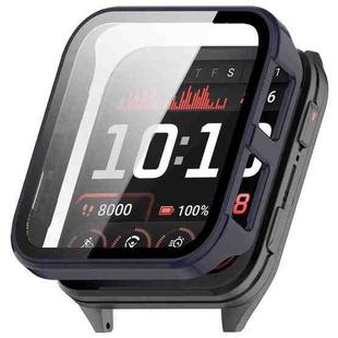For Garmin Venu X1 Tempered Film Integrated PC Watch Protective Cover(Ink Blue)