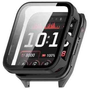 For Garmin Venu X1 Tempered Film Integrated PC Watch Protective Cover(Black)