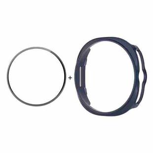 For Samsung Galaxy Watch8 Classic 46mm ENKAY Hat-Prince  2 in 1 Solid Color PC Watch Cover with Full Coverage PMMA Soft Film(Blue)