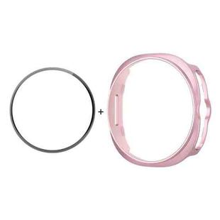 For Samsung Galaxy Watch8 Classic 46mm ENKAY Hat-Prince  2 in 1 Solid Color PC Watch Cover with Full Coverage PMMA Soft Film(Rose Pink)
