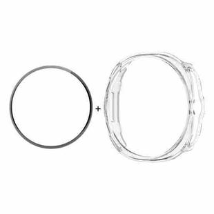 For Samsung Galaxy Watch8 Classic 46mm ENKAY Hat-Prince  2 in 1 Solid Color PC Watch Cover with Full Coverage PMMA Soft Film(Transparent)