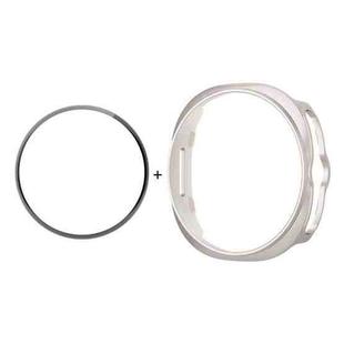 For Samsung Galaxy Watch8 Classic 46mm ENKAY Hat-Prince  2 in 1 Solid Color PC Watch Cover with Full Coverage PMMA Soft Film(Starlight)