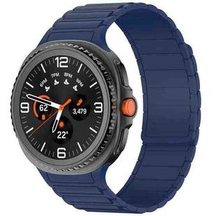 For Samsung Galaxy Watch8 / Watch8 Classic Tri-beads Magnetic Silicone Watch Band(Midnight Blue)