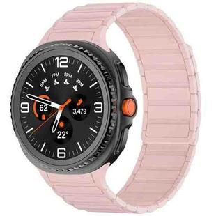 For Samsung Galaxy Watch8 / Watch8 Classic Tri-beads Magnetic Silicone Watch Band(Pink)