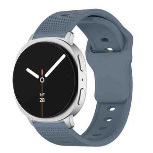 For Samsung Galaxy Watch8 / Watch8 Classic Round Dots Stud Buckle Silicone Watch Band(Navy Blue)