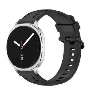 For Samsung Galaxy Watch8 / Watch8 Classic Tire Texture Silicone Watch Band(Black)