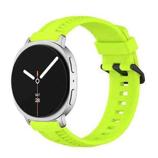For Samsung Galaxy Watch8 / Watch8 Classic Tire Texture Silicone Watch Band(Lime)