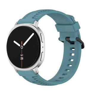 For Samsung Galaxy Watch8 / Watch8 Classic Tire Texture Silicone Watch Band(Rock Green)