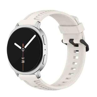 For Samsung Galaxy Watch8 / Watch8 Classic Tire Texture Silicone Watch Band(Starlight)