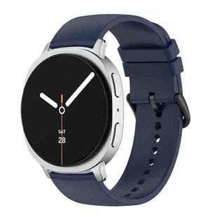 For Samsung Galaxy Watch8 / Watch8 Classic Round Tail Silicone Watch Band(Midnight Blue)
