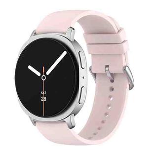 For Samsung Galaxy Watch8 / Watch8 Classic Round Tail Silicone Watch Band(Light Pink)
