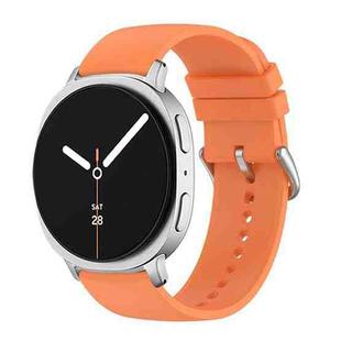 For Samsung Galaxy Watch8 / Watch8 Classic Round Tail Silicone Watch Band(Orange)