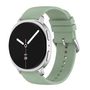 For Samsung Galaxy Watch8 / Watch8 Classic Round Tail Silicone Watch Band(Ice Green)