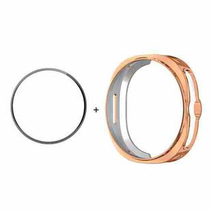 For Samsung Galaxy Watch8 Classic 46mm ENKAY Hat-Prince 2 in 1 Electroplated Soft TPU Cover with Full Coverage PMMA Soft Film(Rose Gold)
