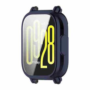 For Redmi Watch 5 Active ENKAY Hat-Prince Electroplated Soft TPU Watch Cover with Screen Film(Dark Blue)