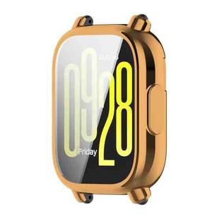 For Redmi Watch 5 Active ENKAY Hat-Prince Electroplated Soft TPU Watch Cover with Screen Film(Rose Gold)