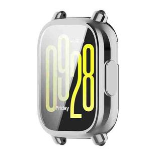 For Redmi Watch 5 Lite ENKAY Hat-Prince Electroplated Soft TPU Watch Cover with Screen Film(Silver)