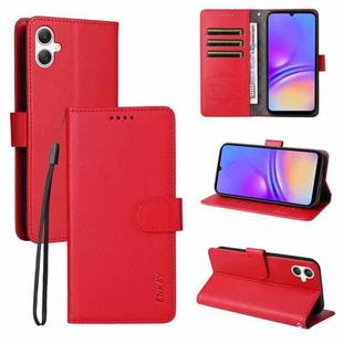 For Samsung Galaxy A07 4G ENKAY RFID Blocking Wallet Kickstand Litchi Texture Leather Phone Case(Red)
