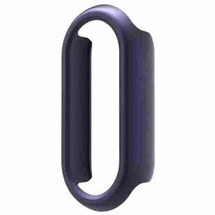 For Xiaomi Mi Band 8 / 9 Ceramic / 10 Ceramic Half Coverage Hollow PC Watch Protective Cover(Midnight Blue)
