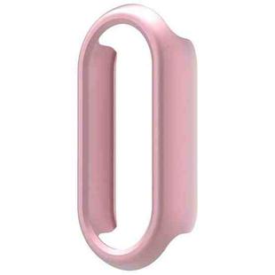 For Xiaomi Mi Band 8 / 9 Ceramic / 10 Ceramic Half Coverage Hollow PC Watch Protective Cover(Rose Pink)