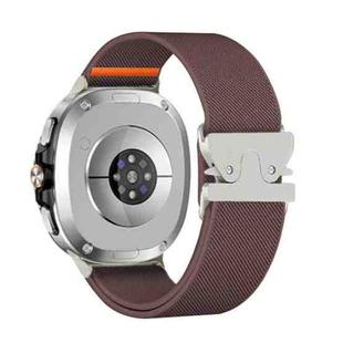 For Samsung Galaxy Watch8 / Watch8 Classic Parachute Buckle Stretch Nylon Watch Band(Smokey Purple)