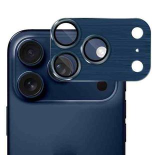 For iPhone 17 Pro Max ENKAY Anti-reflection Camera Lens Brushed Aluminium Alloy Tempered Glass Film(Blue)