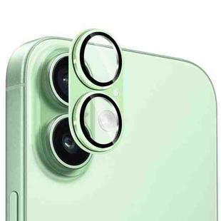 For iPhone 17 ENKAY Anti-reflection Camera Lens Frosted Armor Aluminium Alloy Tempered Glass Film(Light Green)
