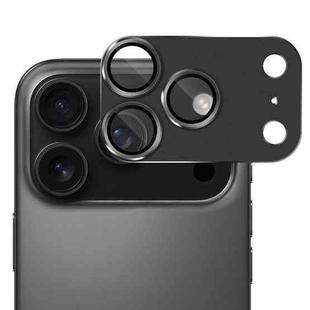 For iPhone 17 Pro Max ENKAY Anti-reflection Camera Lens Frosted Armor Aluminium Alloy Tempered Glass Film(Black)