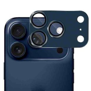 For iPhone 17 Pro Max ENKAY Anti-reflection Camera Lens Frosted Armor Aluminium Alloy Tempered Glass Film(Blue)