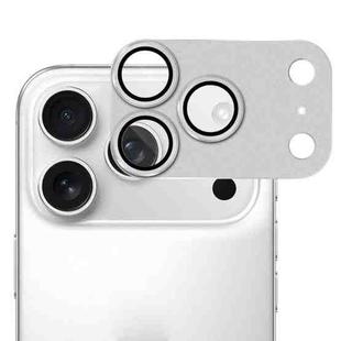 For iPhone 17 Pro Max ENKAY Anti-reflection Camera Lens Frosted Armor Aluminium Alloy Tempered Glass Film(Silver)