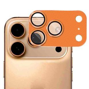 For iPhone 17 Pro Max ENKAY CD Texture Aluminium Alloy Tempered Glass Lens Cover Film(Orange)