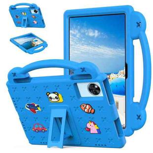 For Lenovo Xiaoxin Pad 11 TB-335FC 2025 Beibei Bear Handle Kickstand Children EVA Shockproof Tablet Case with Shoulder Strap(Sky Blue)