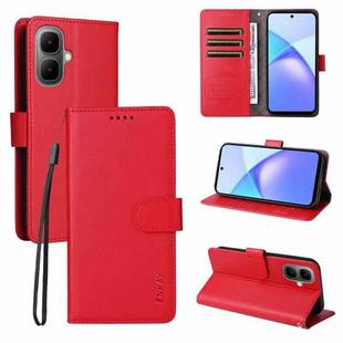 For Infinix Smart 10 4G ENKAY RFID Blocking Wallet Kickstand Litchi Texture Leather Phone Case(Red)